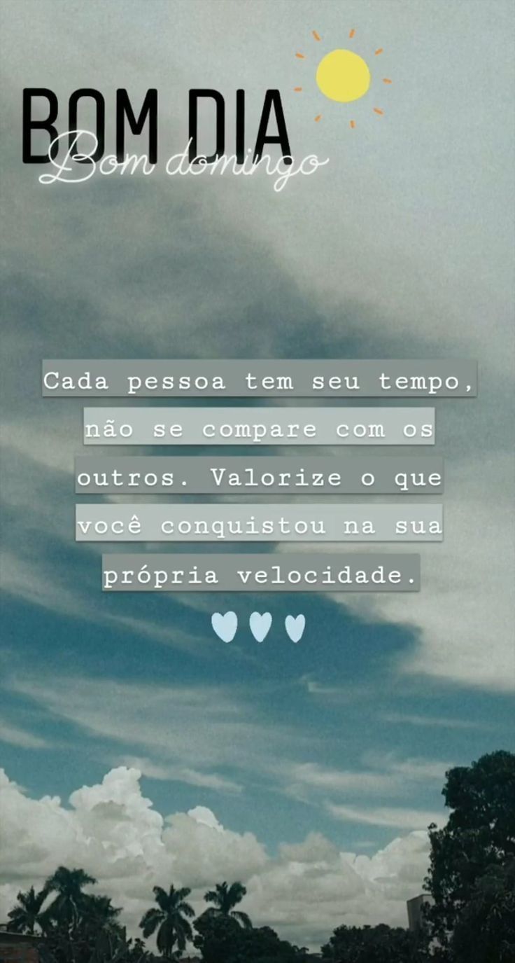 Um bom dia e bom domingo com motivação