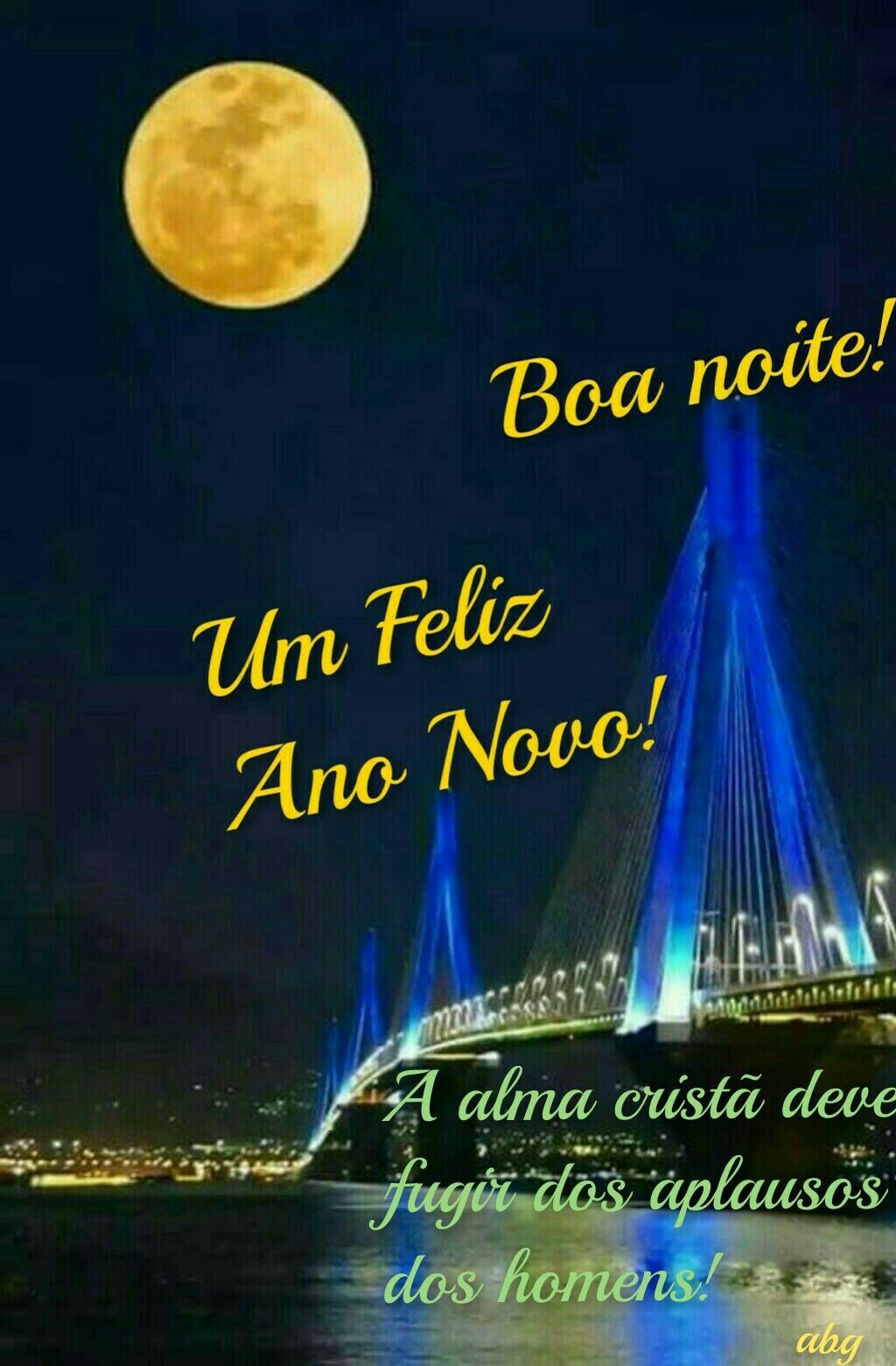 Um feliz ano novo boa noite
