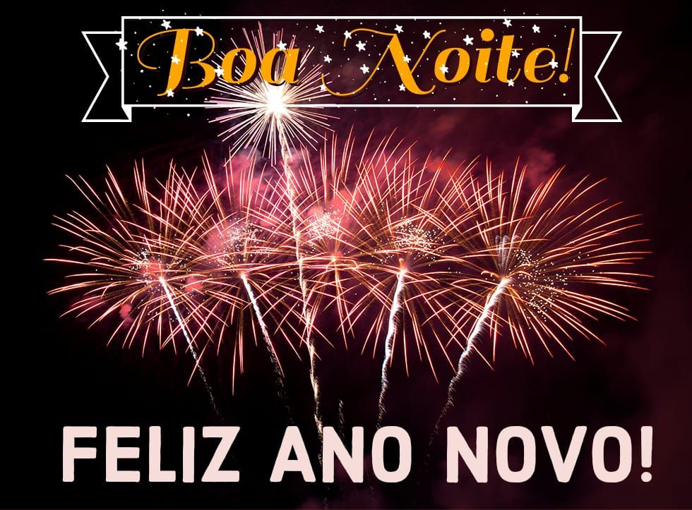 Um feliz ano novo e boa noite