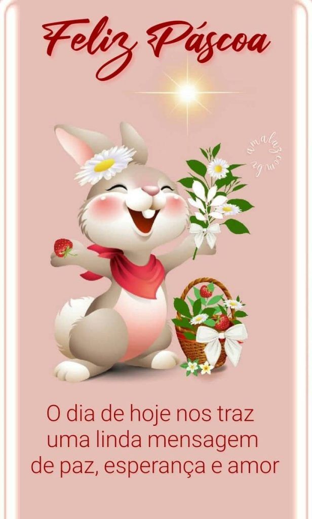 Feliz páscoa com esperança