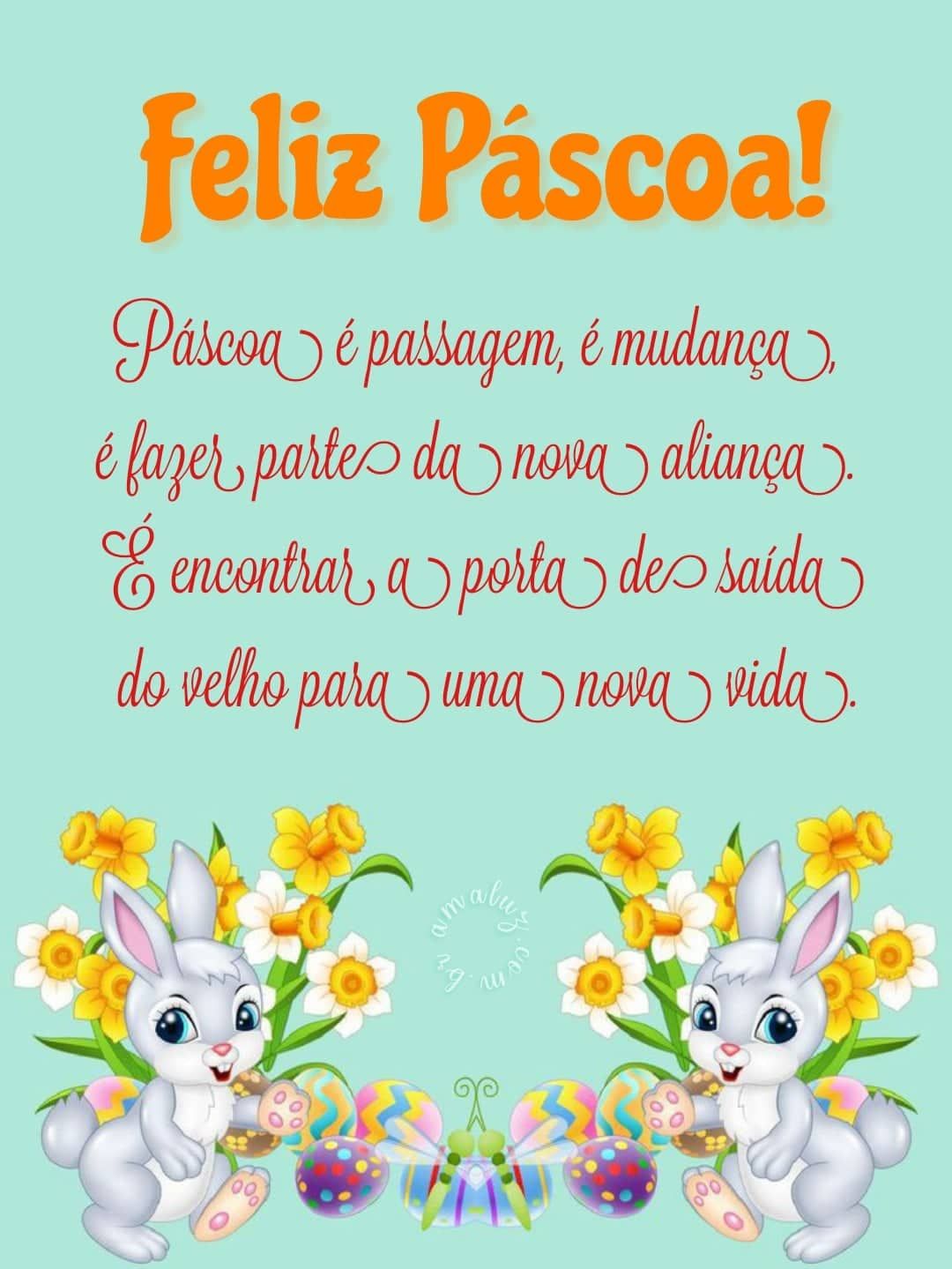 Mensagens de feliz páscoa para status