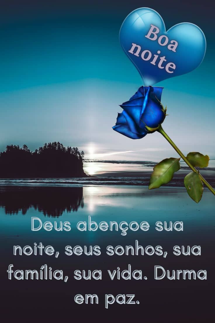 Boa noite Deus abençoe a sua noite e seus sonhos