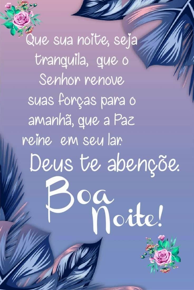 Boa noite Deus abençoe família