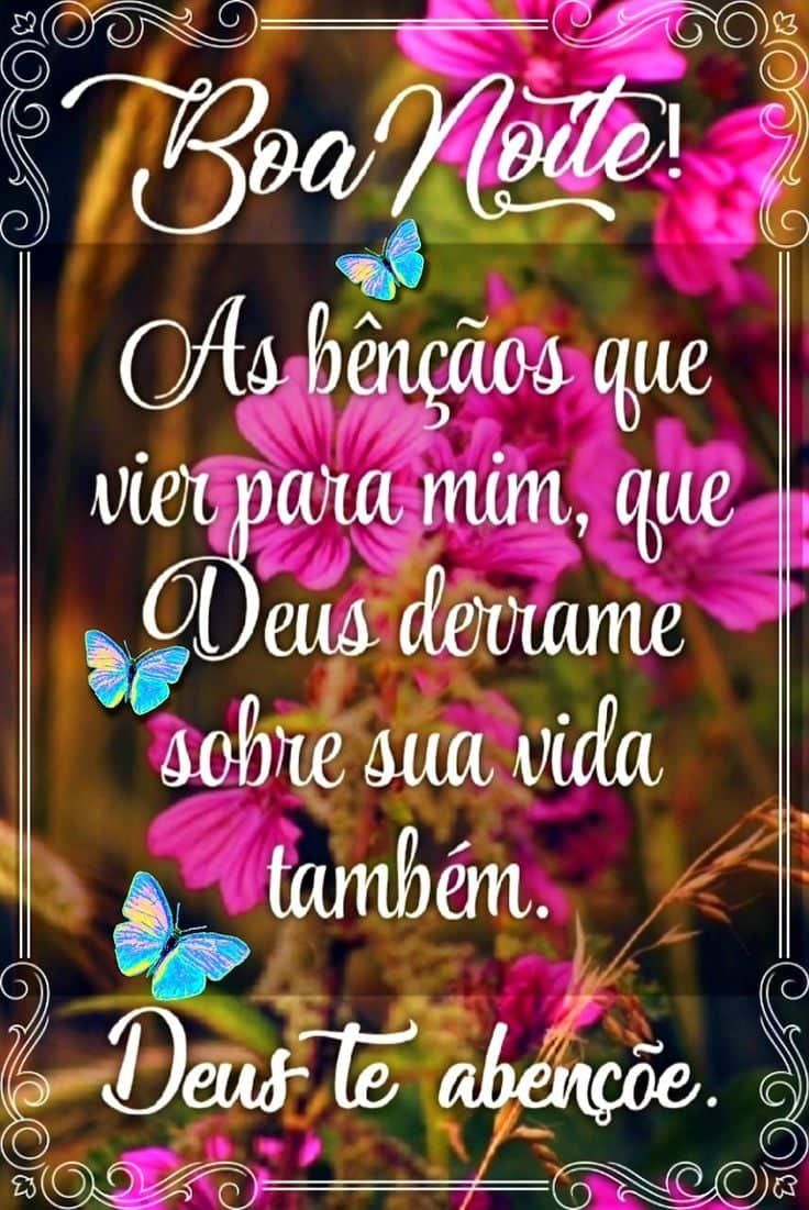 Boa noite Deus te abençoe