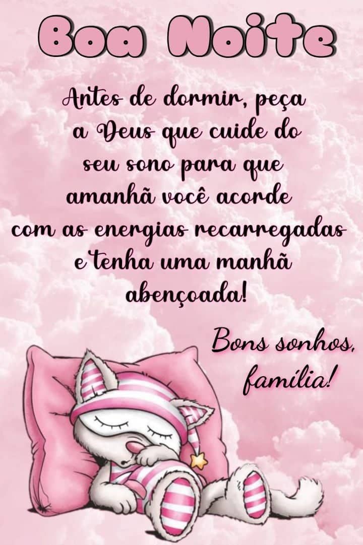 Boa noite bons sonhos família
