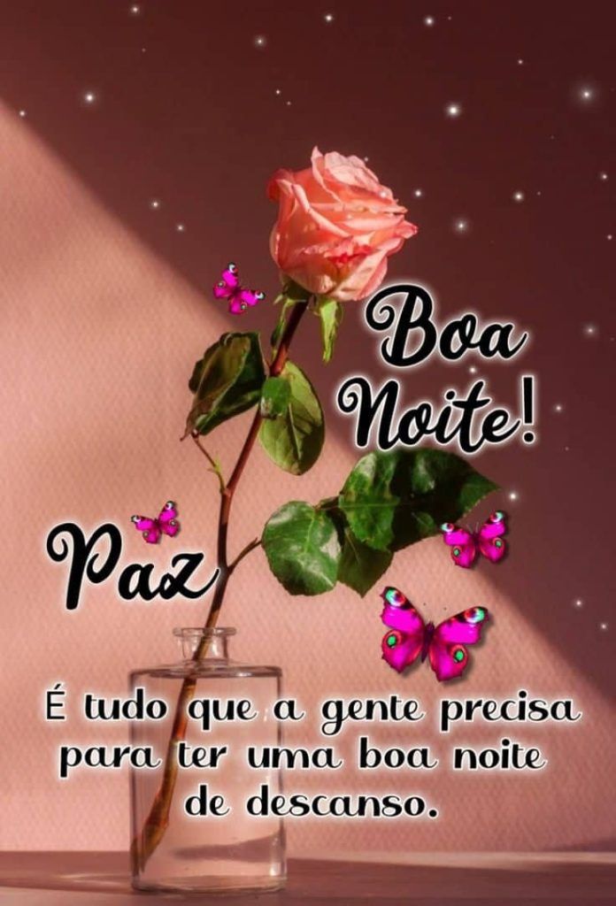 Boa noite com paz e esperança
