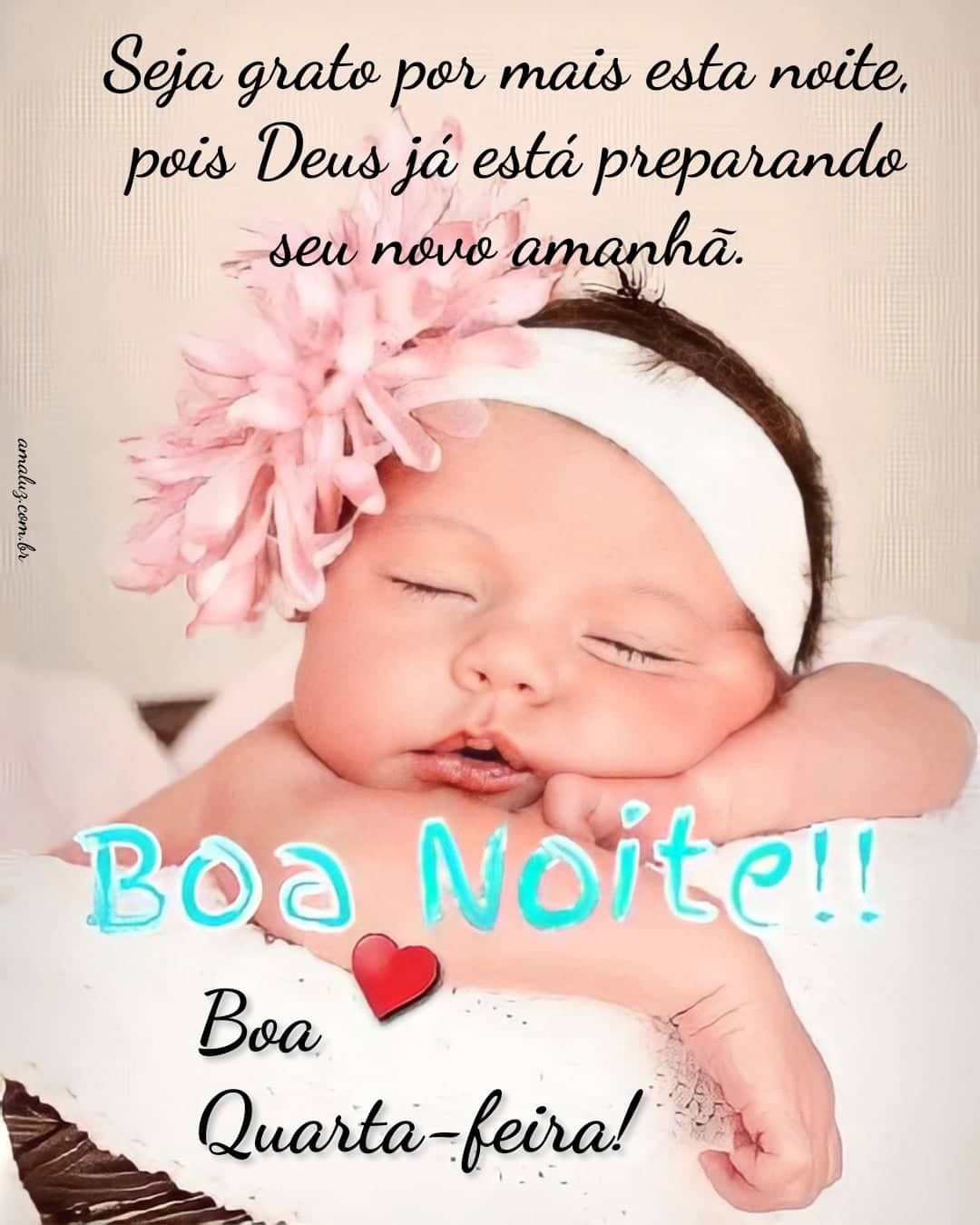 Boa noite e desde já boa quarta feira
