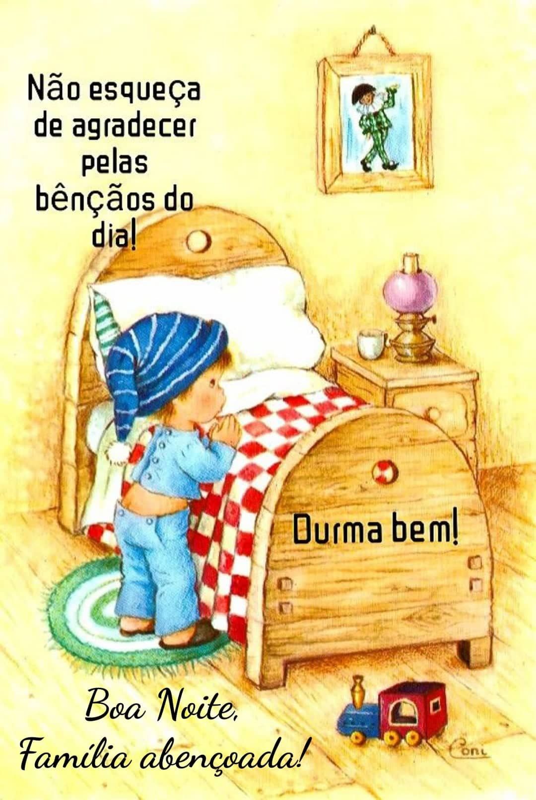 Boa noite família abençoada