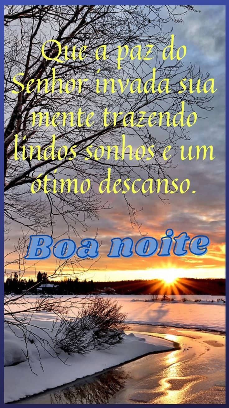 Boa noite mensagens de paz