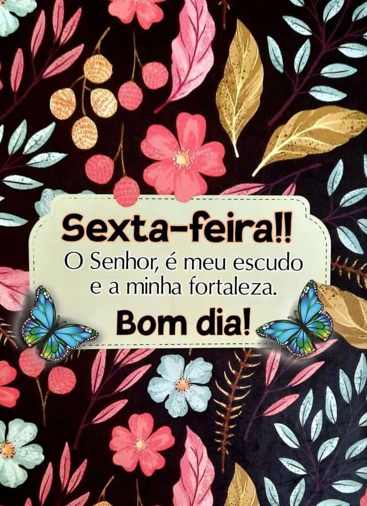 Bom dia aproveite sua sexta feira