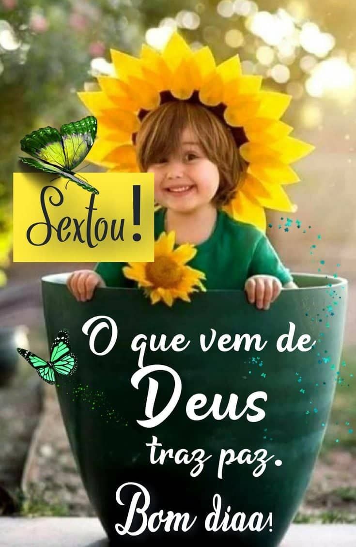 Bom dia de sexta feira com a paz de Deus