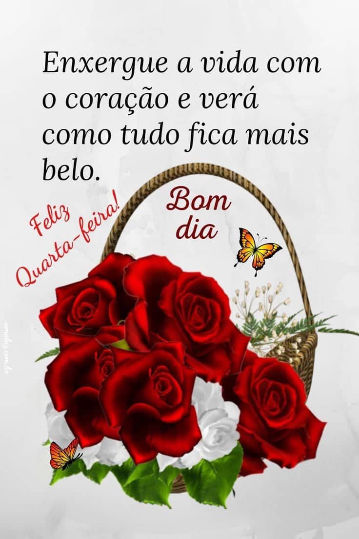 Bom dia feliz quarta feira
