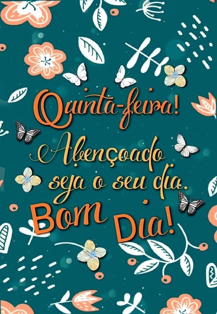 Bom dia quinta feira abençoada