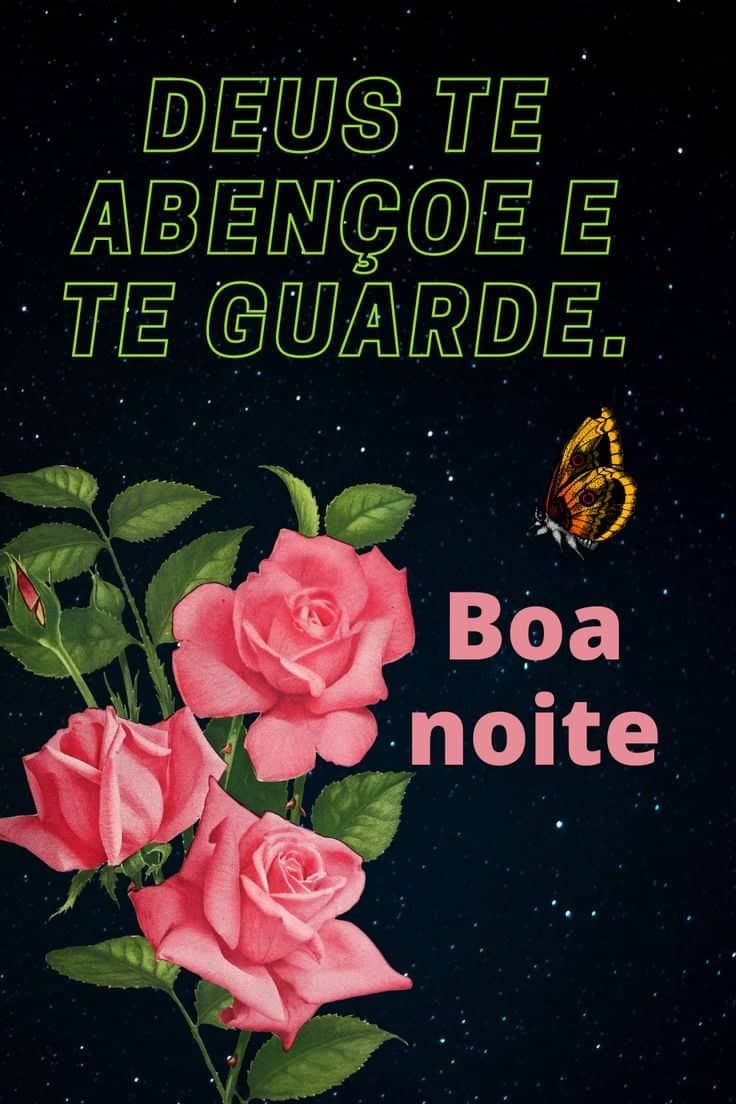Deus te abençoe e te guarde boa noite