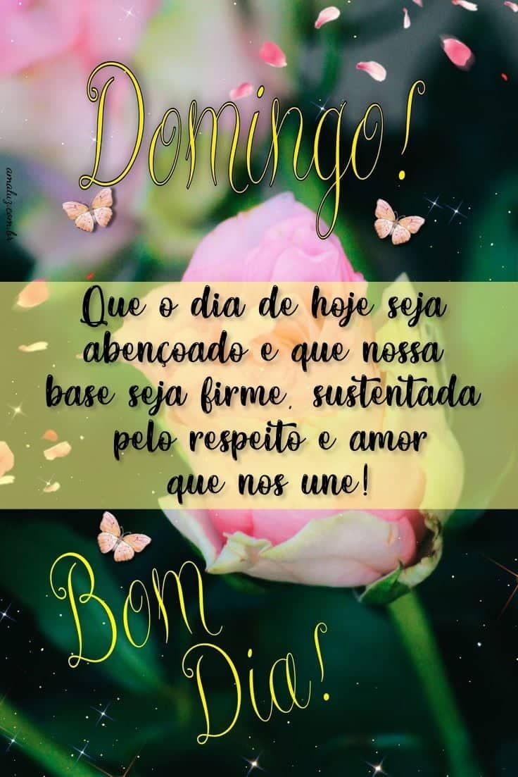 Dia de domingo com a família bom dia