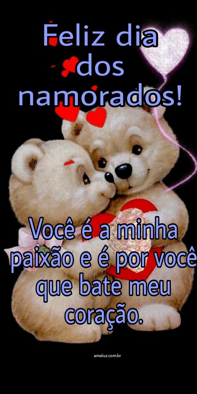 Feliz dia dos namorados apaixonado.