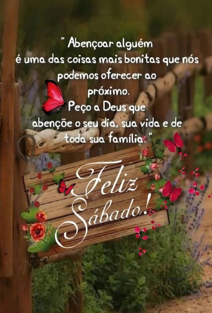 Feliz sábado abençoado bom dia