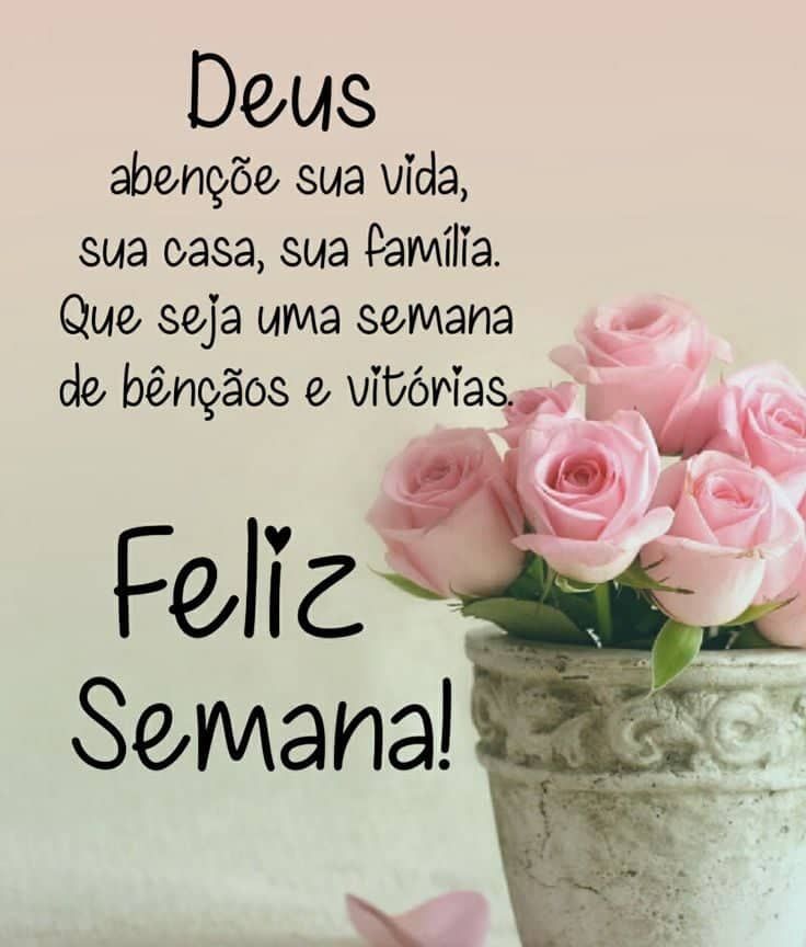 Feliz semana de bênçãos