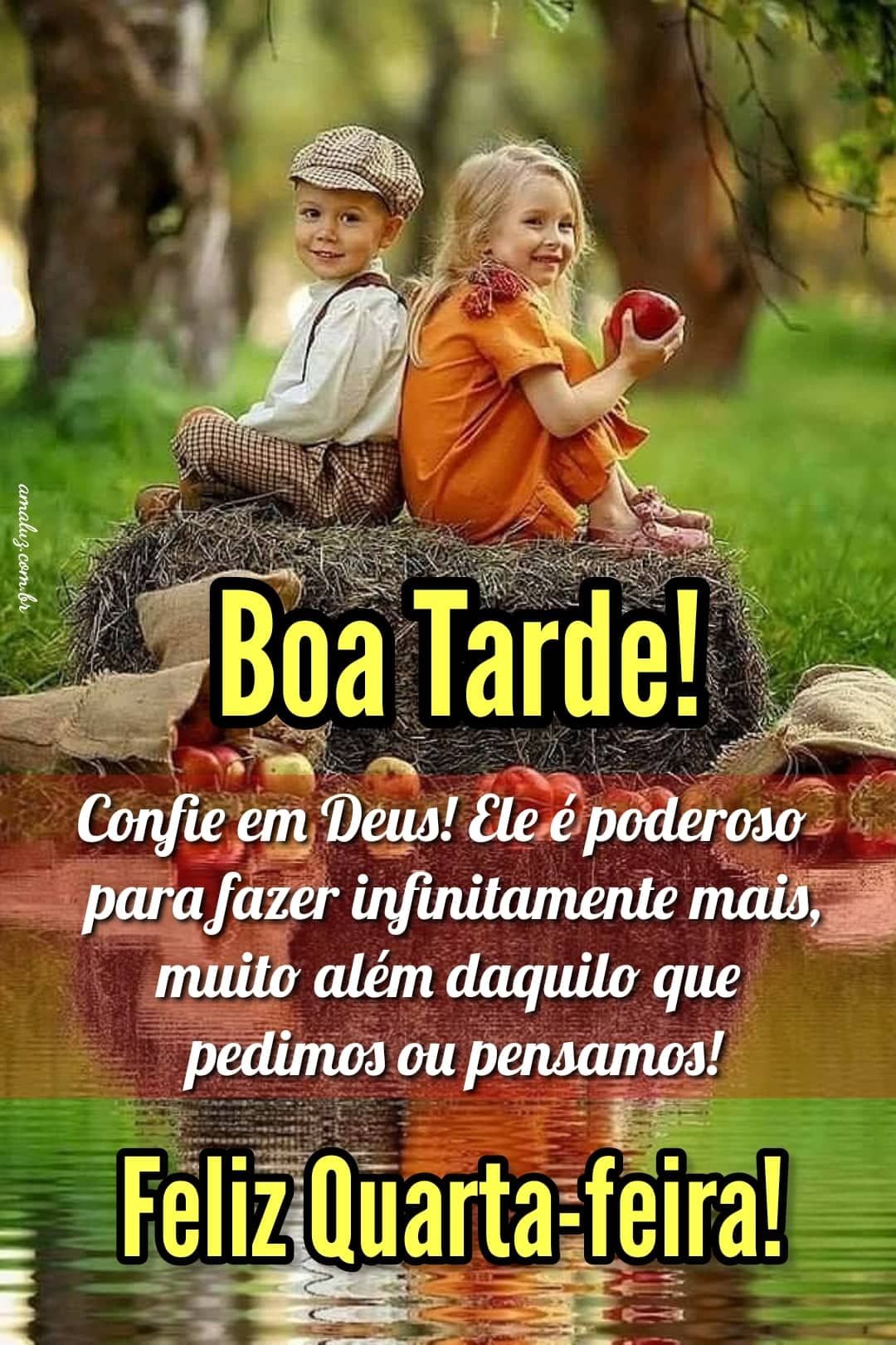 Mensagens de boa tarde quarta feira lindas