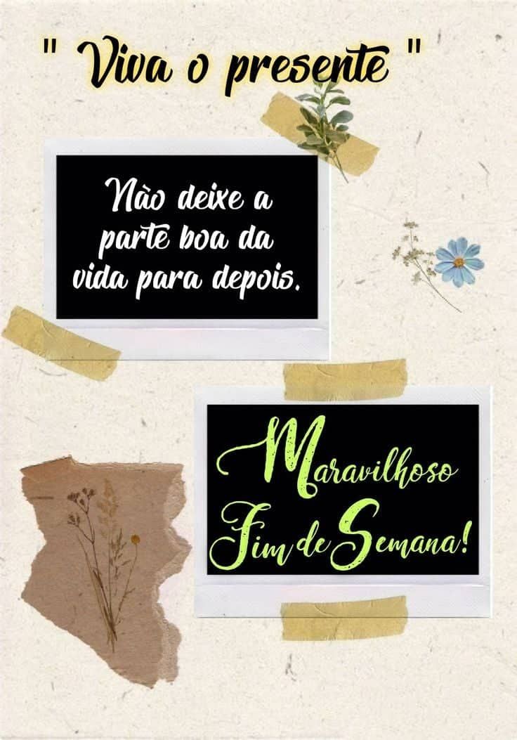 Mensagens de maravilhoso fim de semana