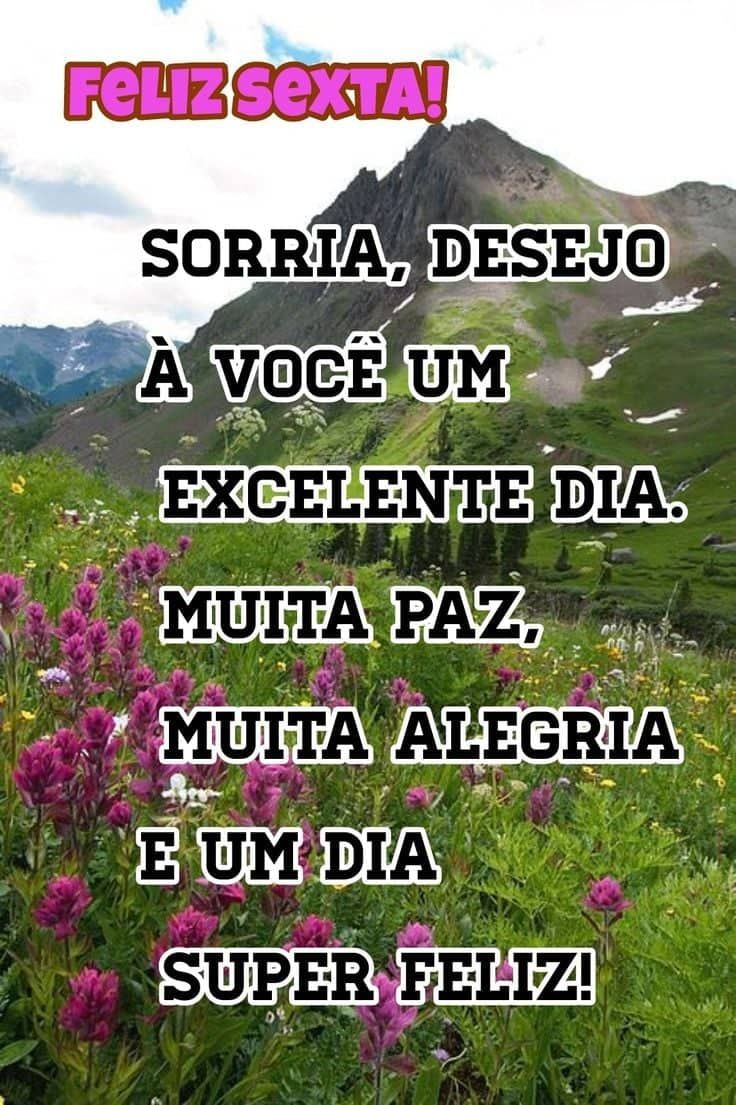 Seja feliz hoje bom dia sexta feira