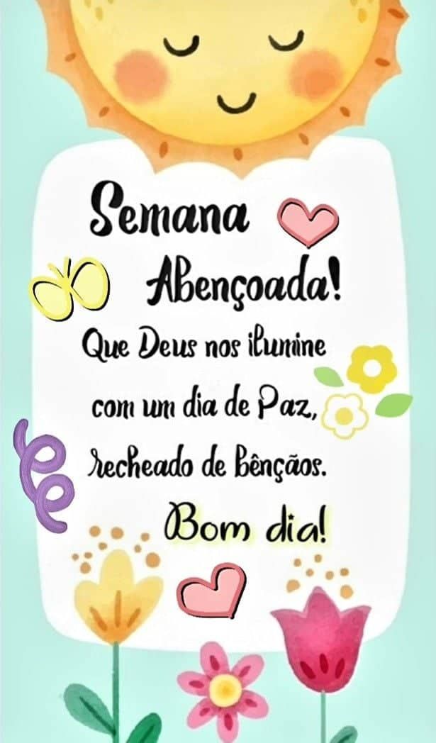 Semana abençoada começando