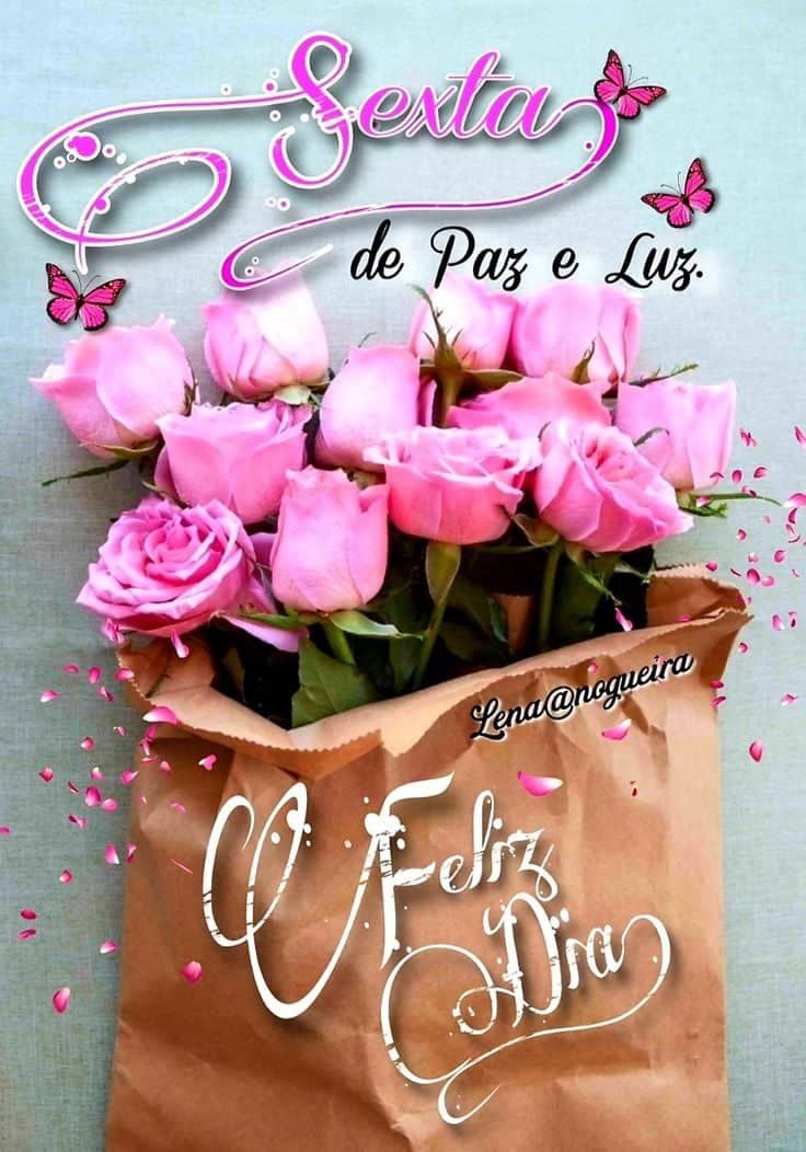 Sexta feira de paz e luz bom dia