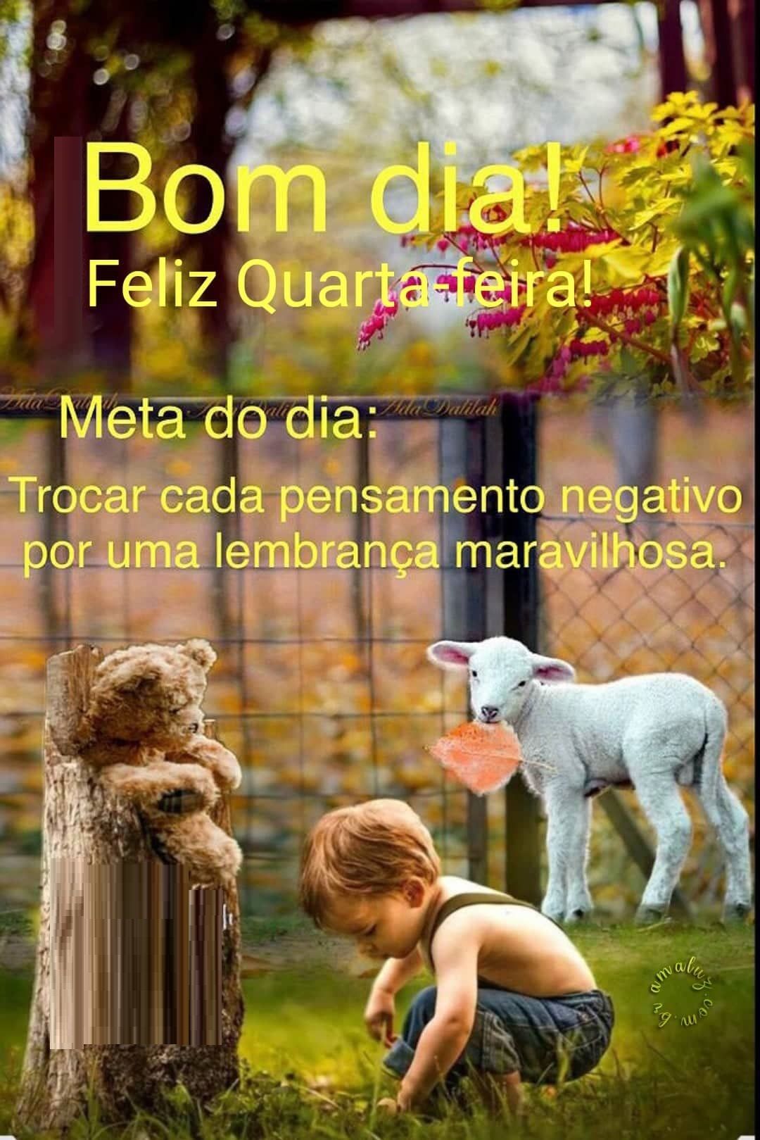 Tenha um bom dia e uma feliz quarta feira