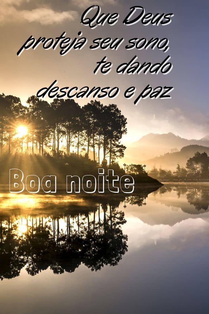 Tenha uma boa noite com paz e descando 
