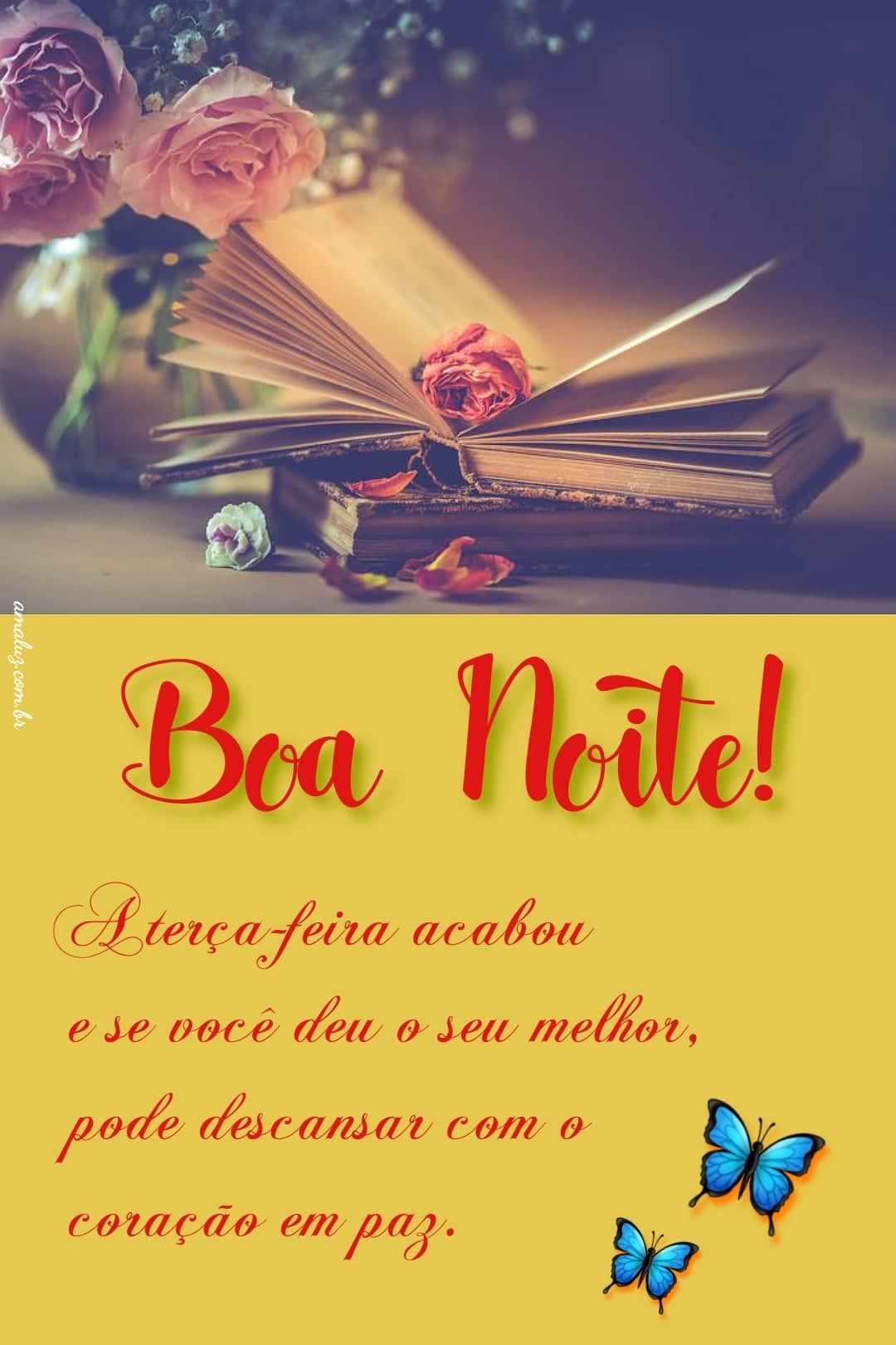 Terça feira acabou boa noite