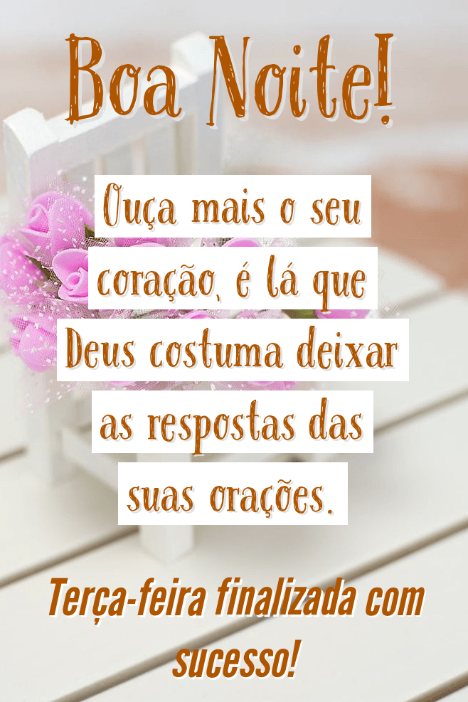Terça feira finalizada com sucesso boa noite