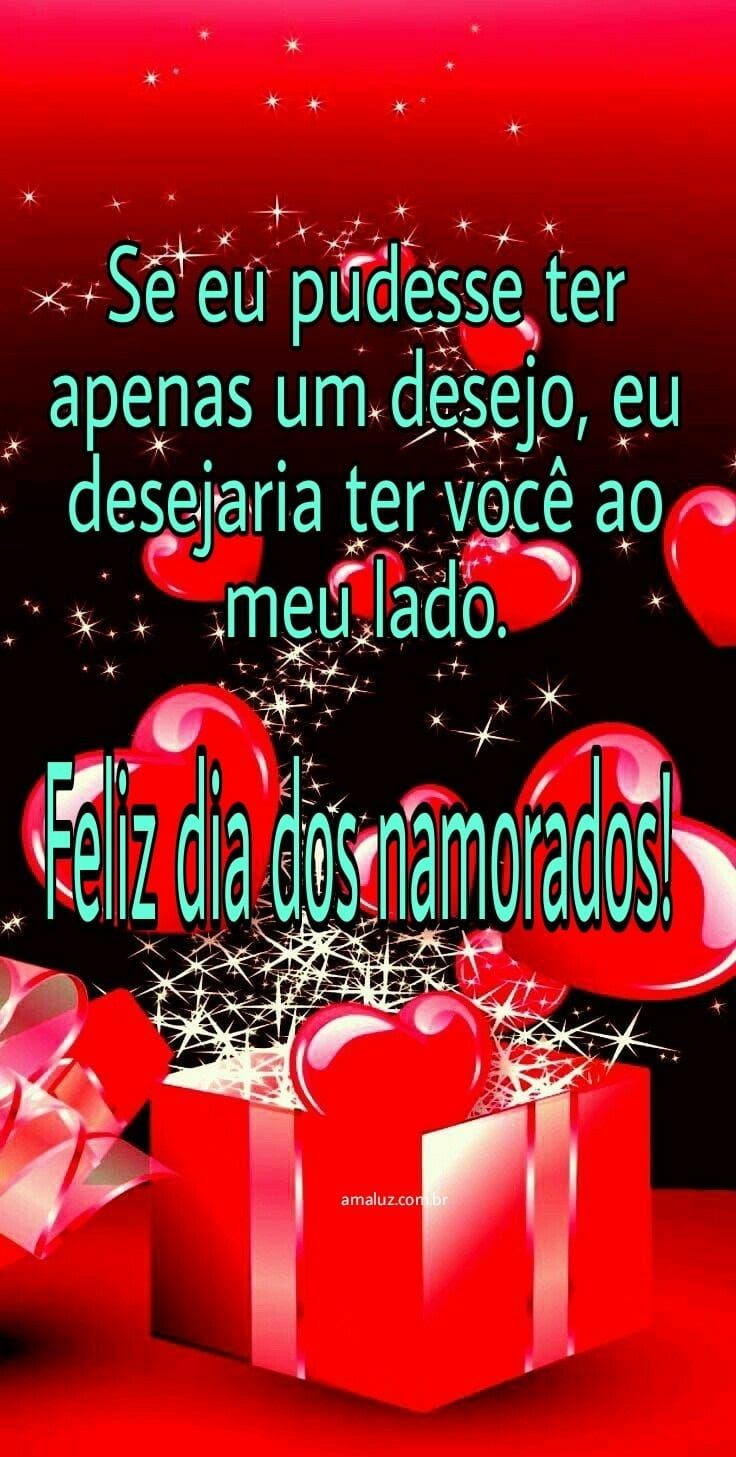Um desejo de feliz dia dos namorados com amor verdadeiro.