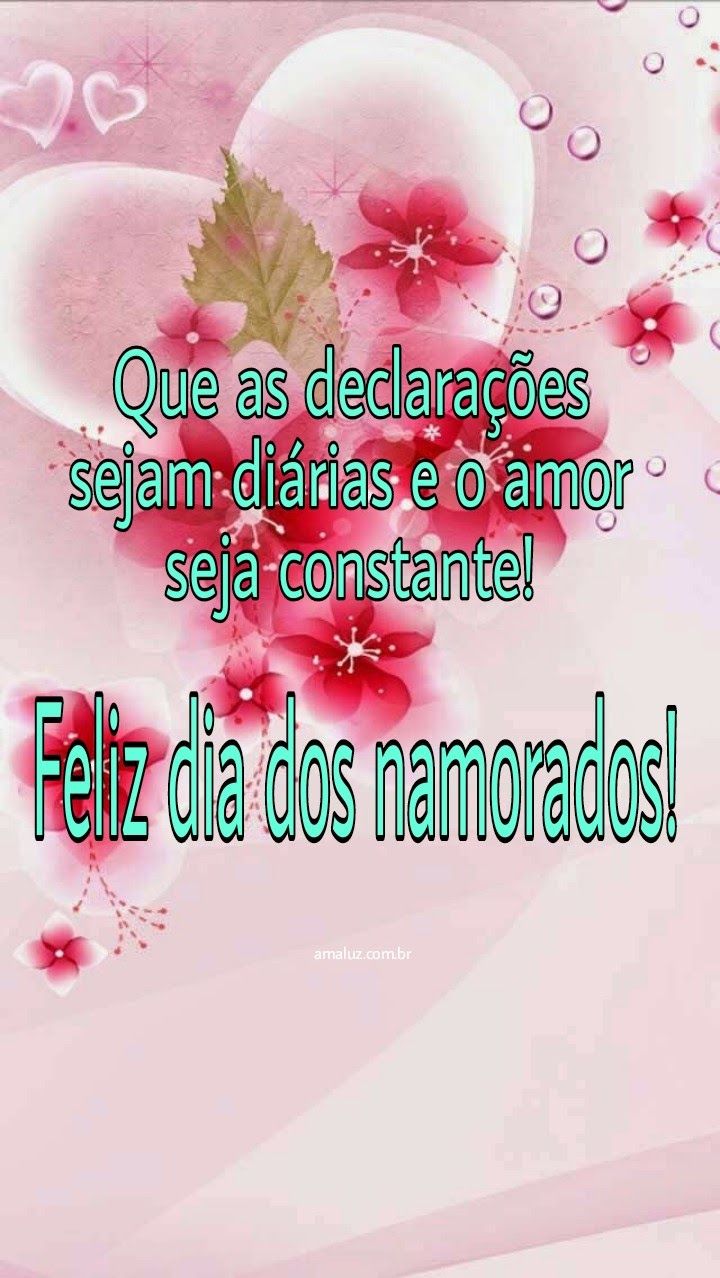 Um feliz dia dos namorados com declaração