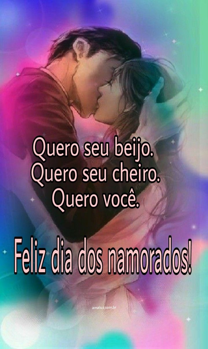 Um feliz dia dos namorados com muitos beijos