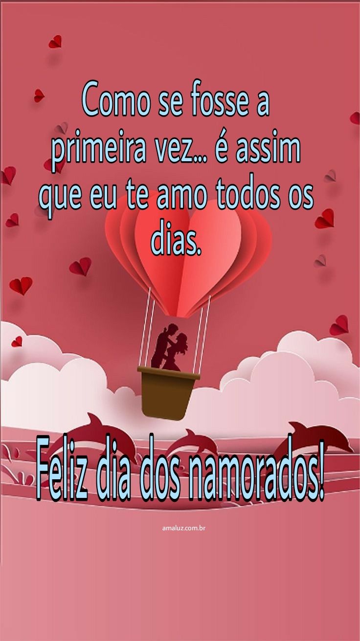 Um lindo dia dos namorados apaixonado