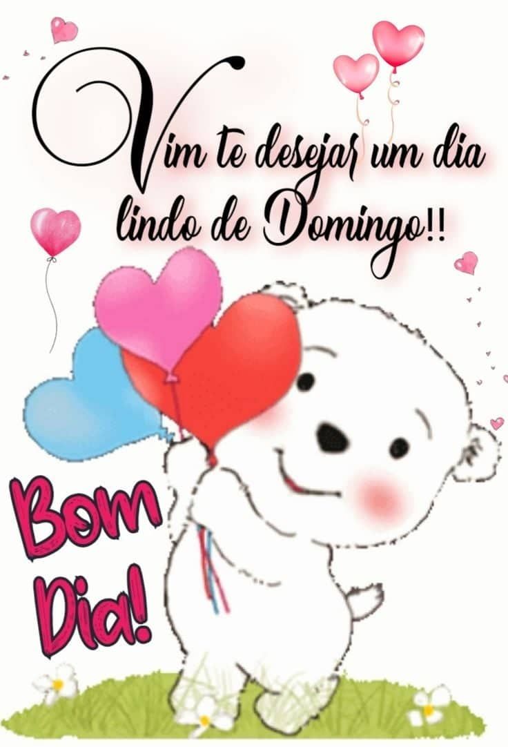 Vim te desejar um feliz domingo