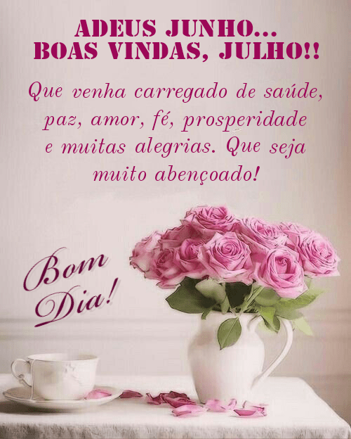 Adeus junho bem vindo julho imagens