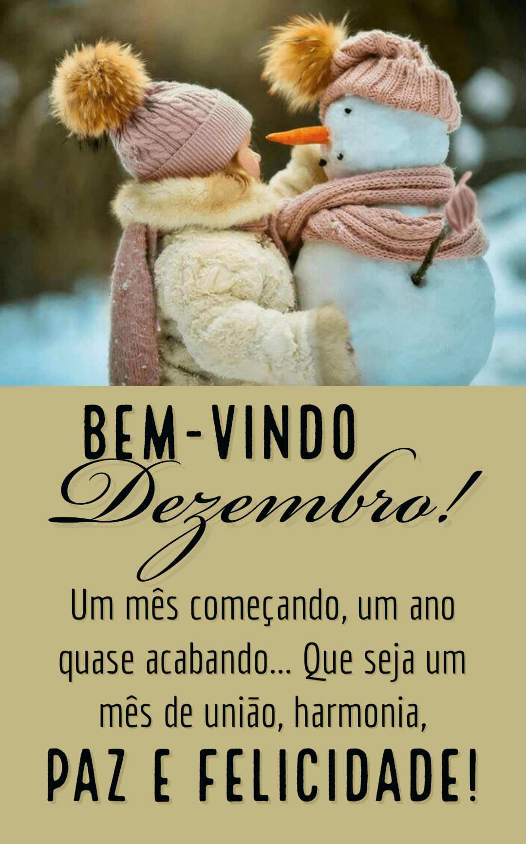 Bem vindo mês de dezembro