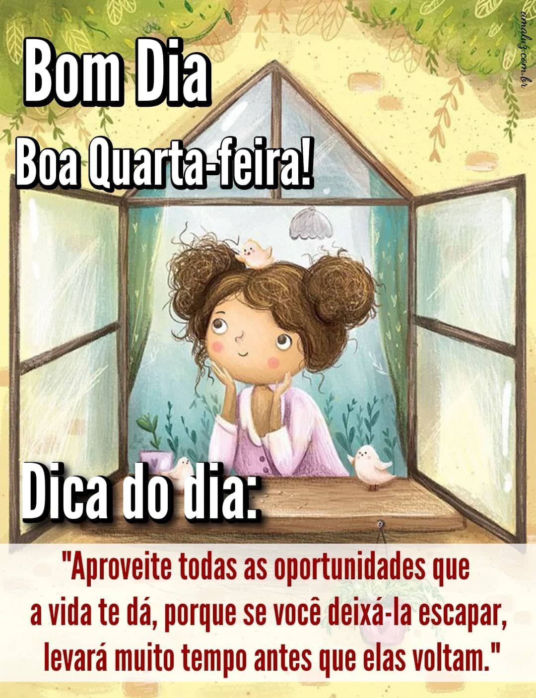 Bom dia boa quarta feira com frase para o dia