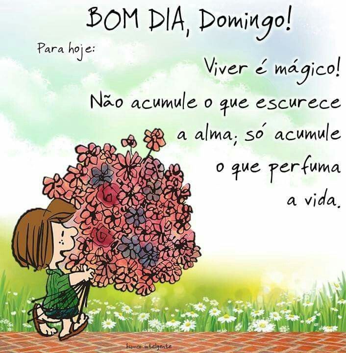 Bom dia domingo snoopy
