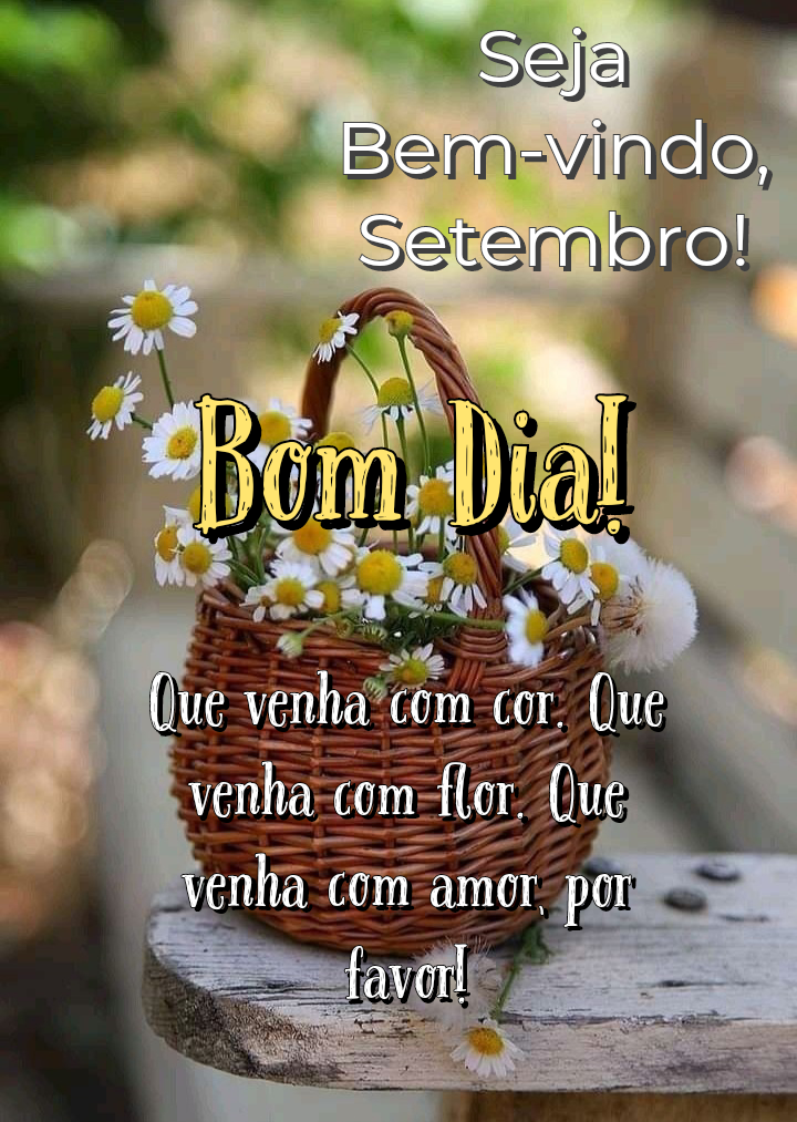 Bom dia mensagens de setembro