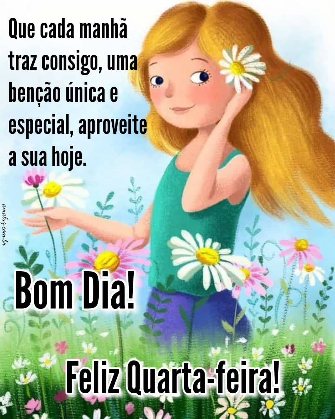 Bom dia quarta feira aproveite o dia de hoje