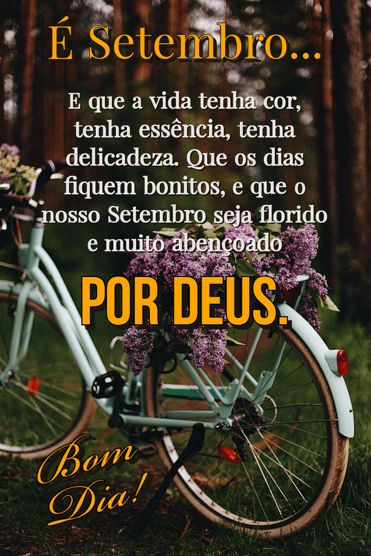É setembro que seja abençoado por Deus