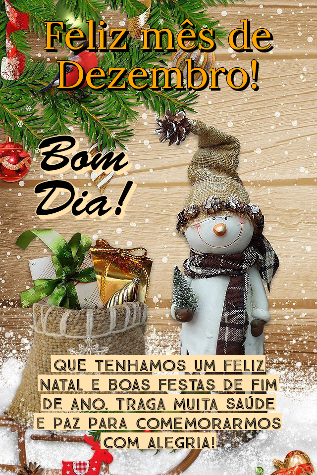 Feliz mês de dezembro