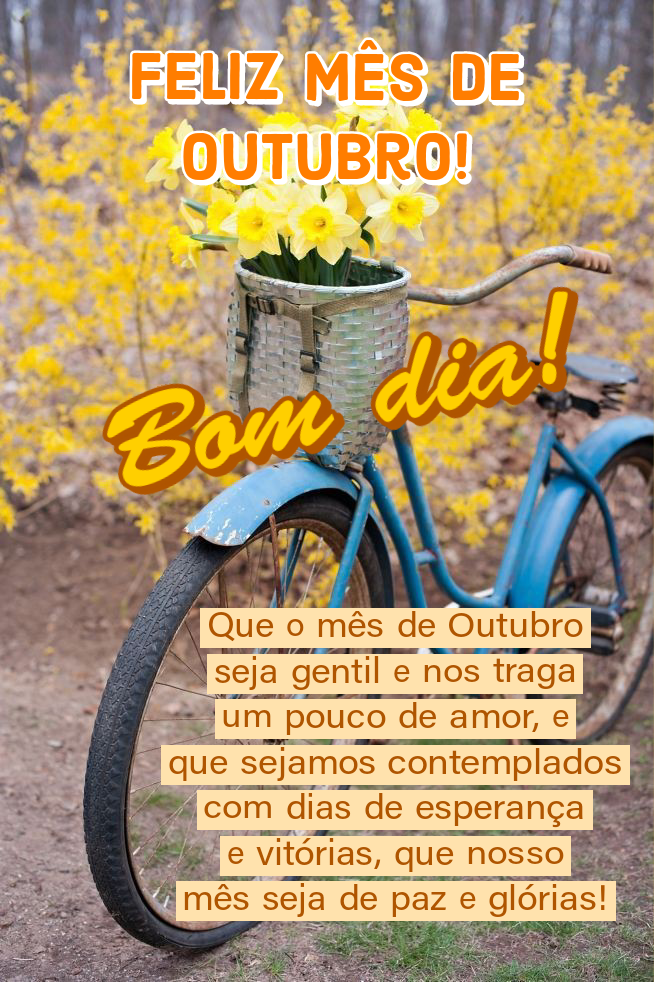 Feliz mês de outubro lindas imagens