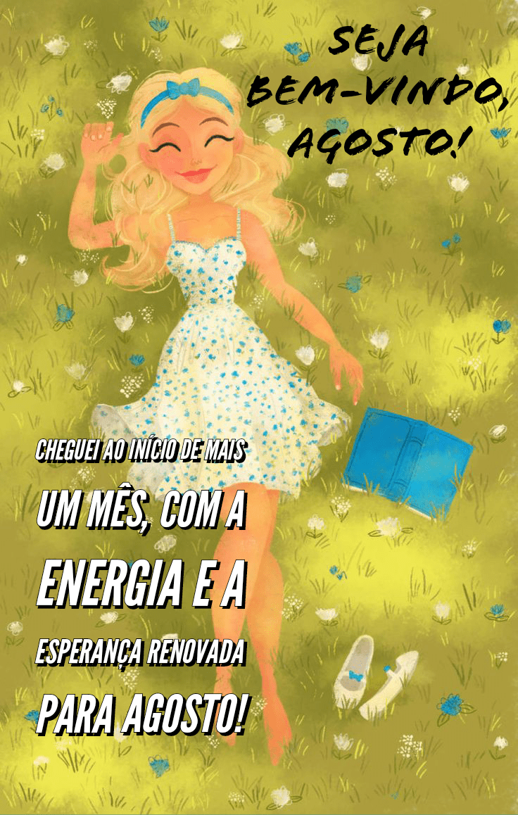 Imagens de desenhos e bem vindo agosto