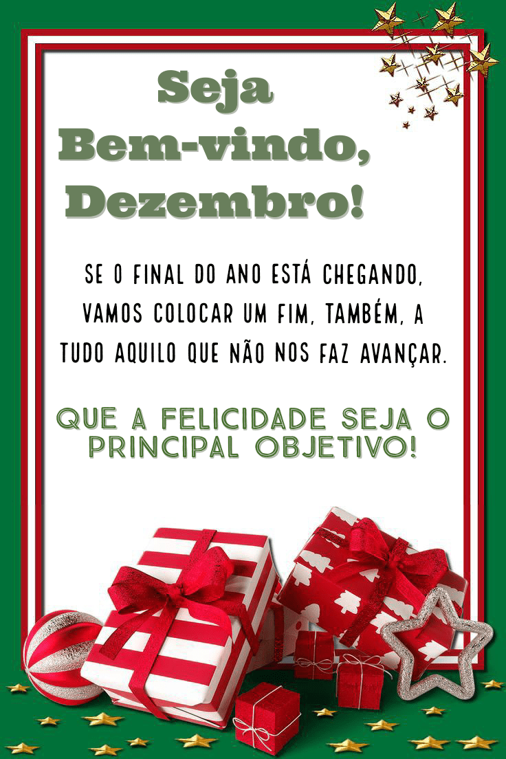 Imagens de seja bem vindo dezembro