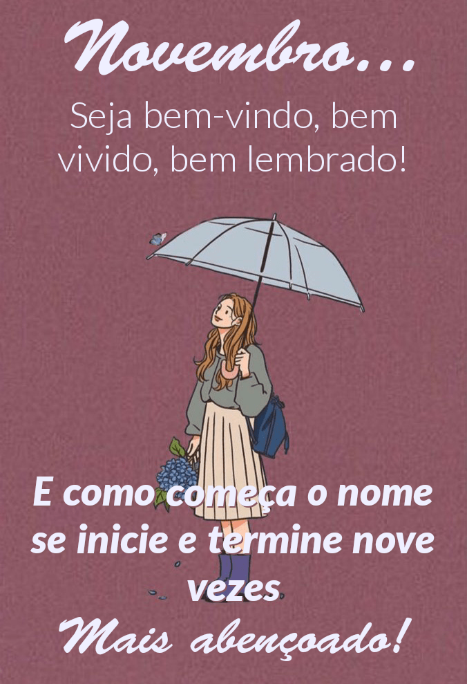 Imagens novembro seja bem vindo