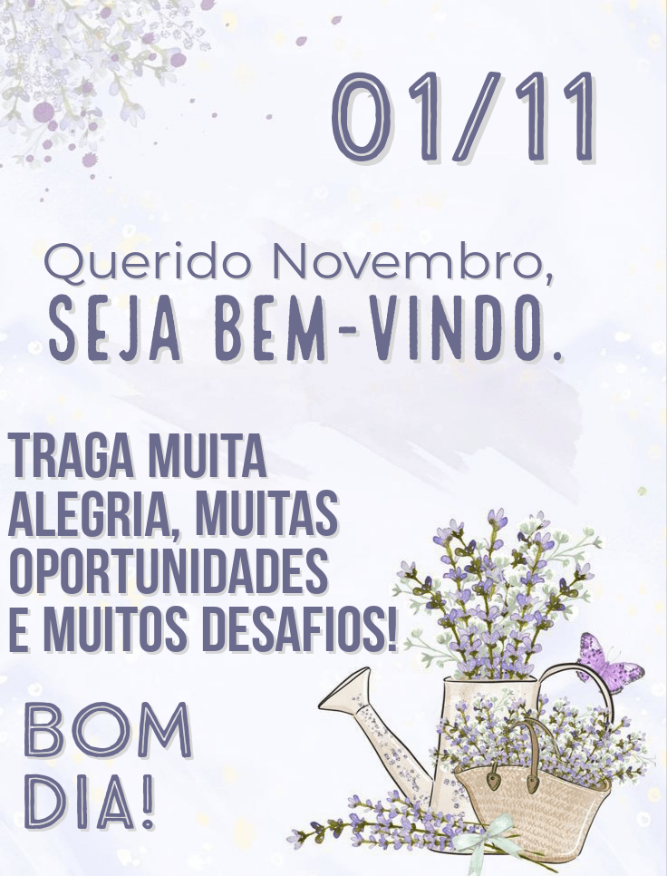 Mensagens de seja bem vindo novembro