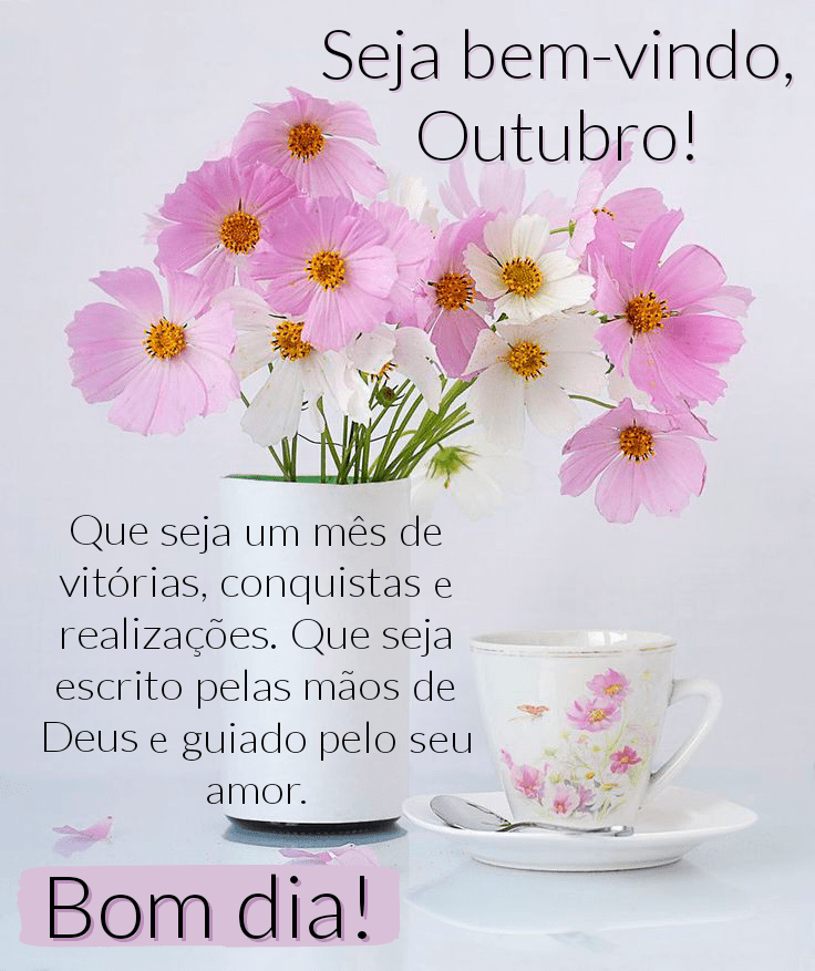 Mensagens lindas de bem vindo outubro
